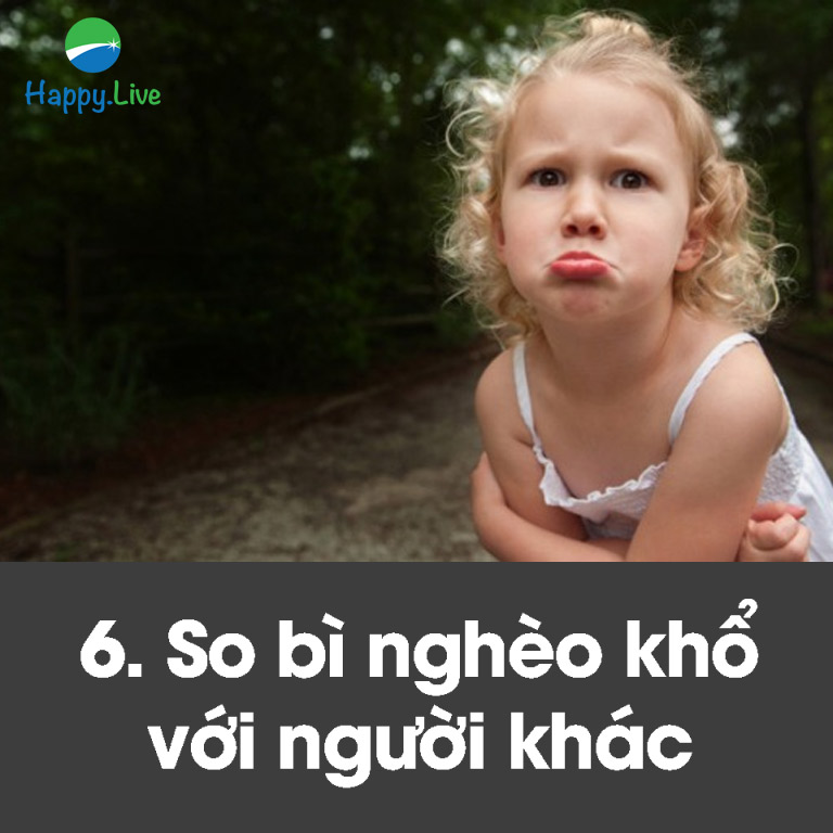 so bì nghèo khổ với người khác