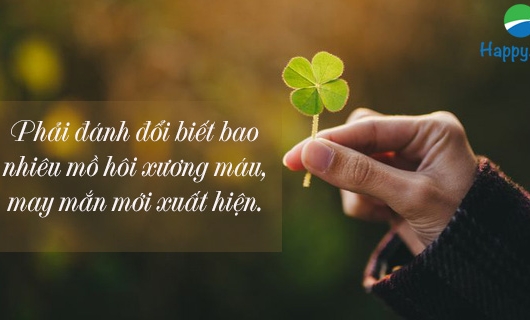 cố gắng để may mắn
