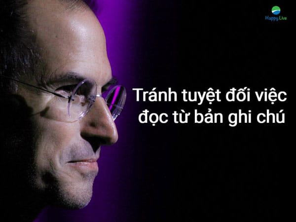 tránh đọc từ bản ghi chú