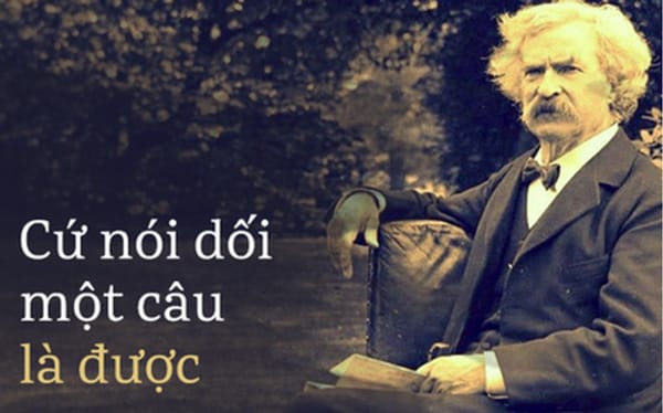 Mark Twain là một nhà văn người Mỹ.
