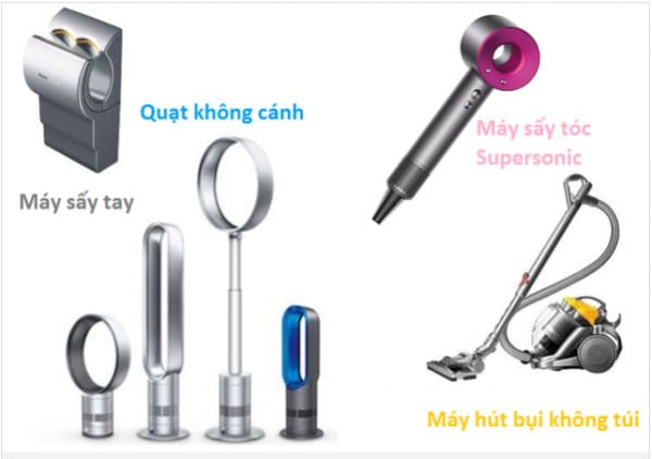 Các sản phẩm của James Dyson đều mang tính đột phá.