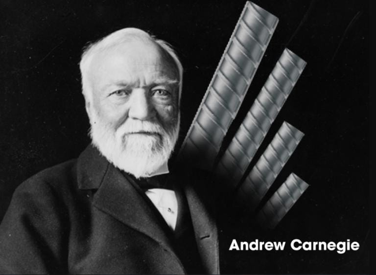 Andrew Carnegie dành mọi nguồn vốn và tâm trí để sản xuất thép chất lượng cao.