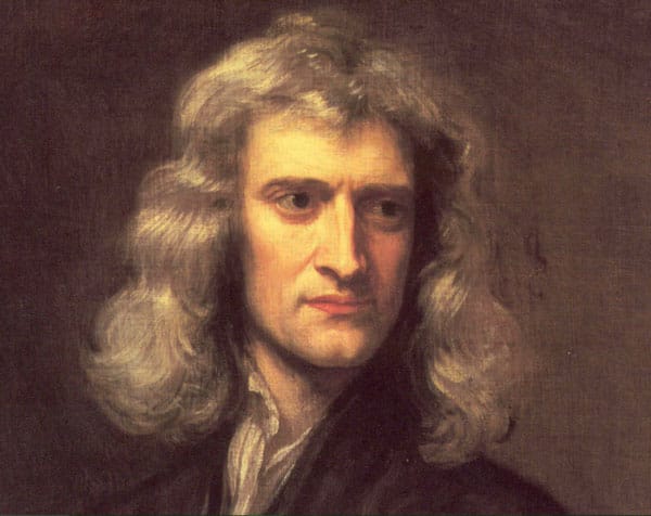 Hình vẽ Isaac Newton của Godfrey Kneller. 