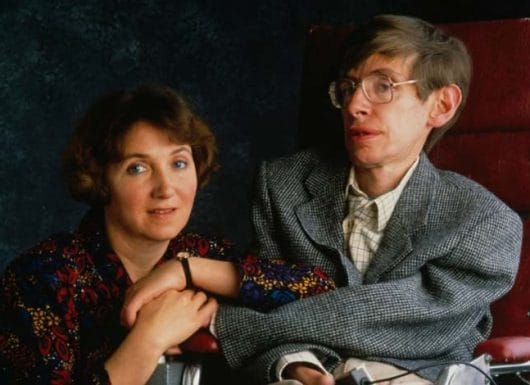 Một trong những hình ảnh đẹp giữa Stephen Hawking và vợ Jane Wilde.