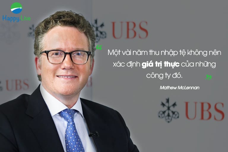 Một vài năm thu nhập tệ không nên xác định giá trị thực của những công ty đó. -Matthew McLennan