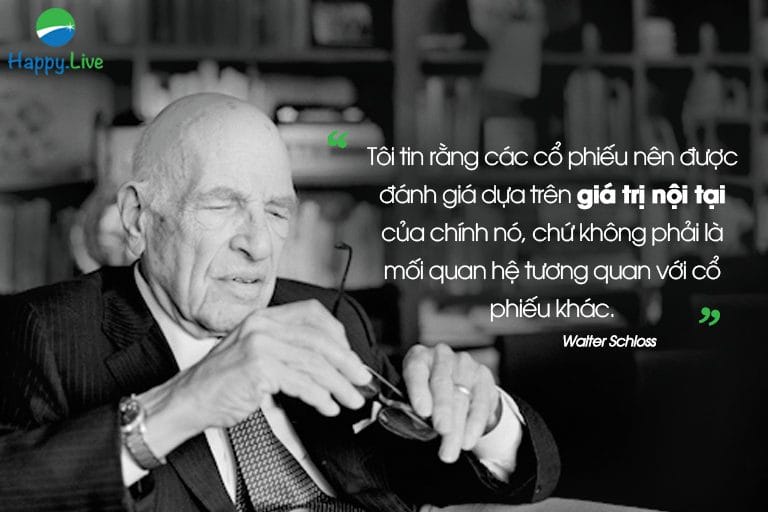 “Tôi tin rằng các cổ phiếu nên được đánh giá dựa trên giá trị nội tại của chính nó, chứ không phải là mối quan hệ tương quan với cổ phiếu khác. Ví dụ, ở đỉnh của một thị trường có thể tìm thấy cổ phiếu này rẻ hơn các cổ phiếu khác nhưng cả hai có thể được bán ra vượt trên giá trị nội tại của chúng. Nếu có một đề nghị mua công ty A bởi vì nó là tương đối rẻ hơn so với công ty B, thì bạn sẽ tự mình gây nên một mất mát lớn. Walter Schloss