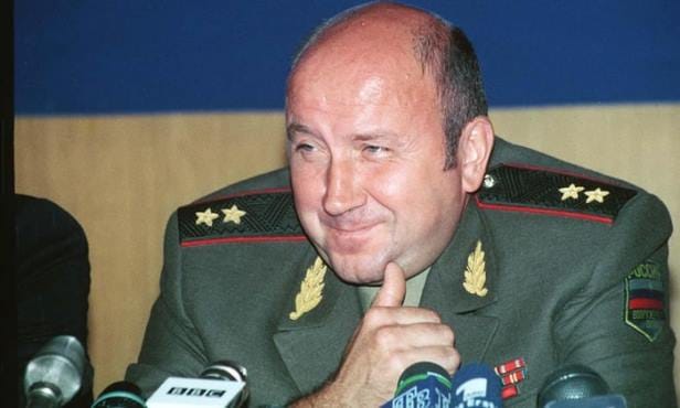 Alexander Korzhakov trong một cuộc phỏng vấn. Nguồn: BBC