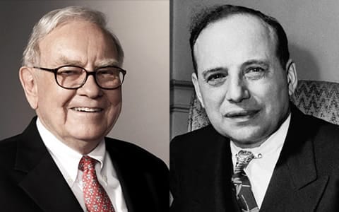 Benjamin Graham và Warren Buffett.