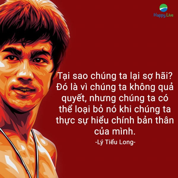 “Tại sao chúng ta lại sợ hãi? Đó là vì chúng ta không quả quyết, nhưng chúng ta có thể loại bỏ nó khi chúng ta thực sự hiểu chính bản thân của mình. Như Tướng Tôn Vũ từng nói: ‘Khi bạn hiểu bạn và đối thủ, bạn sẽ luôn thắng. Khi bạn chỉ biết bạn, mà không biết đối thủ, bạn sẽ vừa thắng vừa thua. Tuy nhiên, khi bạn không thực sự hiểu bạn lẫn đối thủ, bạn sẽ luôn thua’”.