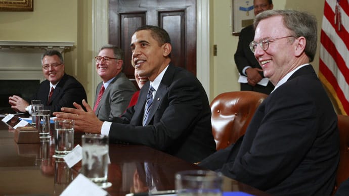 Eric Schmidt là một trong những trợ thủ đắc lực cho Obama