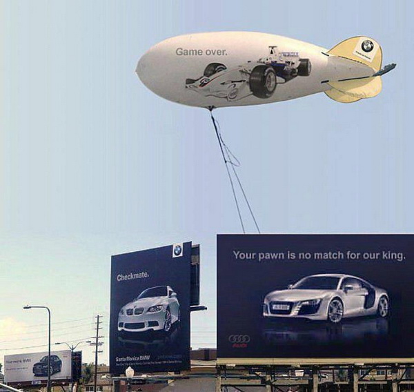 BMW kết thúc cuộc chiến Billbard  bằng quả kinh khì cầu
