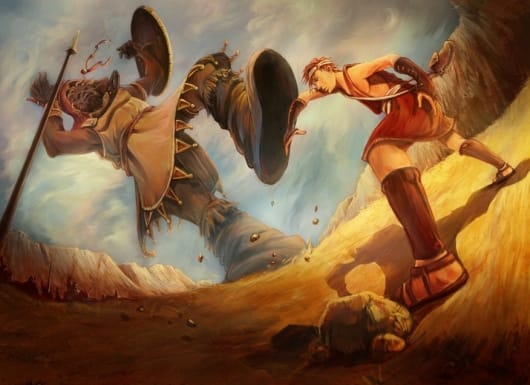 Tình thế lúc đó của Burberry giống như chàng David bé nhỏ vật lộn với người khổng lồ Goliath.