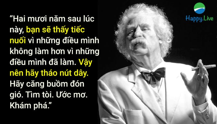 Mark Twain làm điều mình thich 