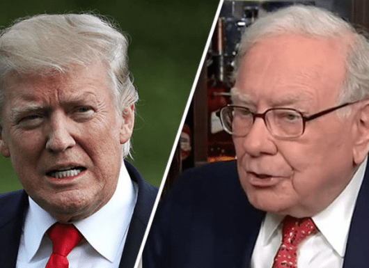Tổng thống Donald Trump và Tỷ phú Warren Buffett.