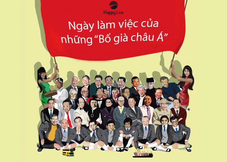 Một ngày làm việc của những “Bố già châu Á” bận rộn đến mức nào?