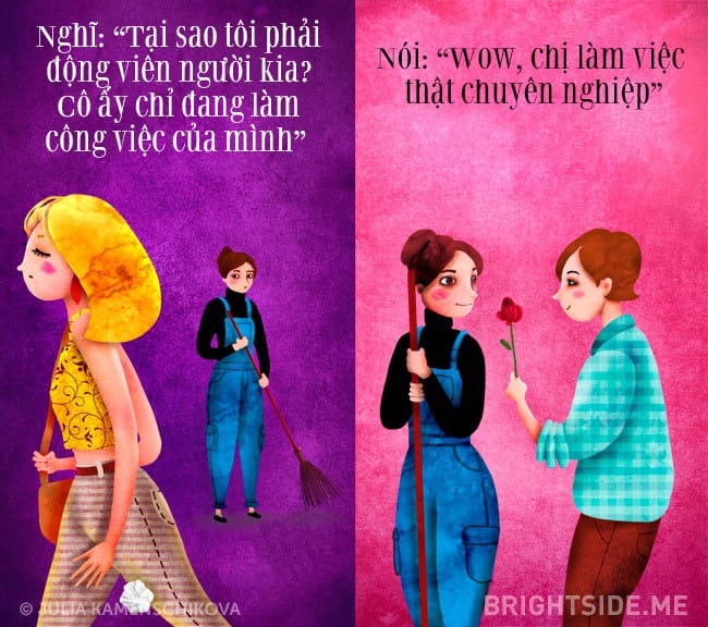 Người có lối sống tích cực luôn trân trọng giá trị lao động của người khác.