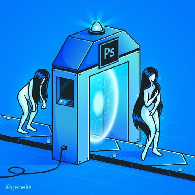20 tranh minh họa thông minh, hóm hỉnh và không kém phần chua chát về thế giới hiện đại