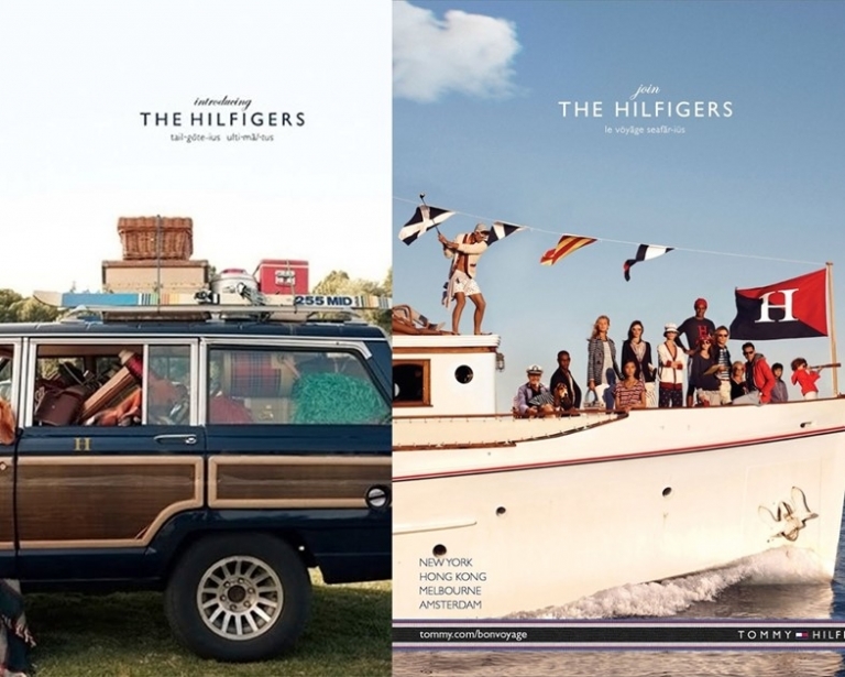 Poster quảng cáo bộ sưu tập Tommy Hilfiger thu đông 2010 và xuân hè 2013