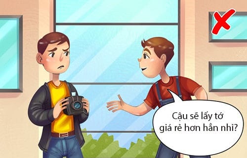 Không trả tiền xứng đáng khi nhờ vả bạn bè giúp