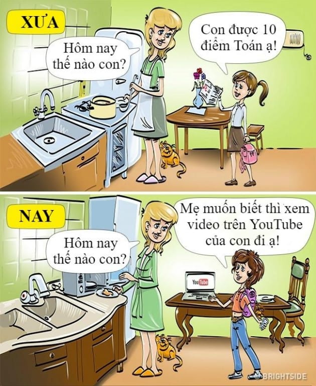 8 mẩu chuyện thể hiện sự khác biệt giữa trẻ em xưa và nay