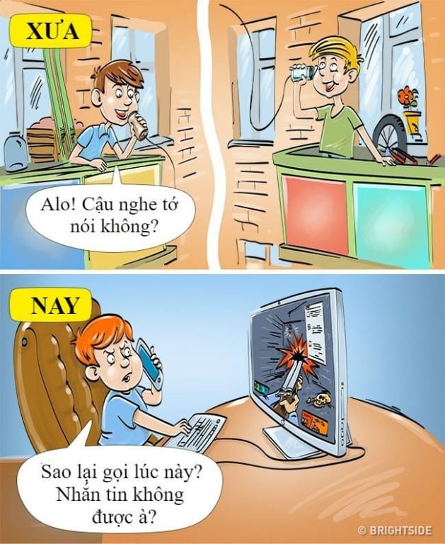 8 mẩu chuyện thể hiện sự khác biệt giữa trẻ em xưa và nay