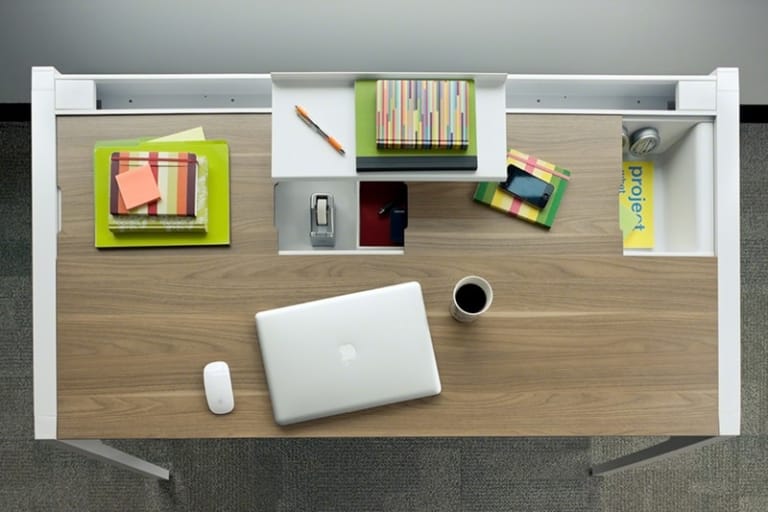 sắp xếp nơi làm việc ngăn nắp