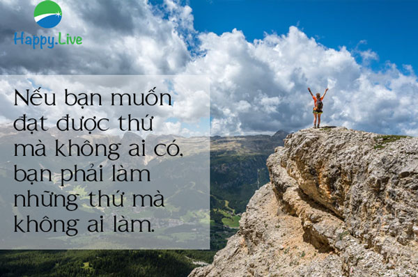 làm điều không ai làm