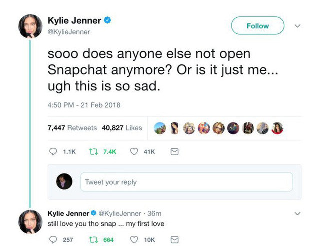Hotgirl mạng xã hội Kylie Jenner chê bai vài câu vì không hợp update mới, cổ phiếu Snapchat "bốc hơi" luôn 1,5 tỷ USD