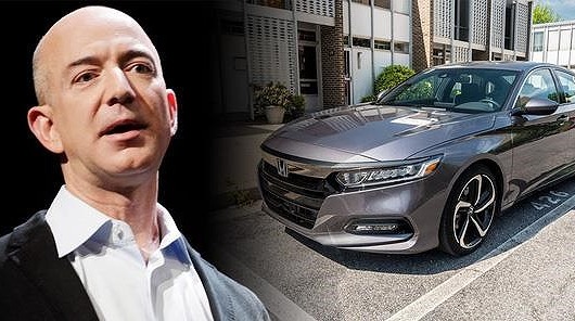 Sở hữu ngôi vị người giàu nhất thế giới nhưng Jeff Bezos vẫn trung thành với chiếc xe ô tô Honda Accord mỗi ngày đi làm