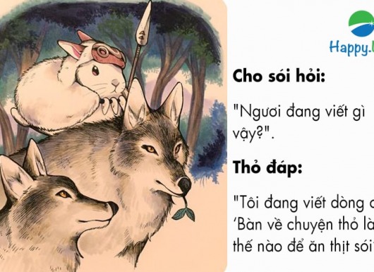 chó sói và thỏ