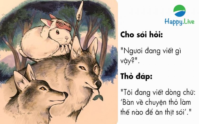 chó sói và thỏ