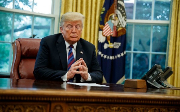 Donald Trump điều hành nước Mỹ từ tháng 1/2017. Ảnh: Telegraph.