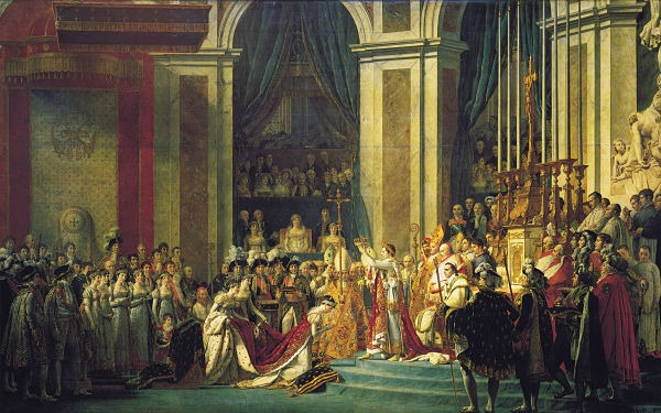 Toàn cảnh lễ đăng quang ngai vị Hoàng đế Pháp của Napoleon (1804).