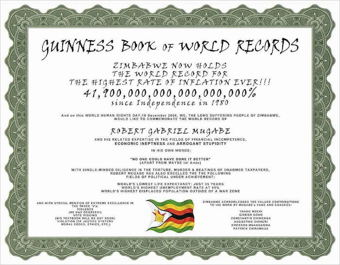 Người dân Zimbabwe thời siêu lạm phát: 100 tỷ đô chỉ mua được 3 quả trứng Người dân Zimbabwe thời siêu lạm phát: 100 tỷ đô chỉ mua được 3 quả trứng