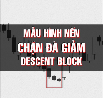 CHỨNG KHOÁN ABC: Mẫu hình nến chặn đà giảm (Descent block)