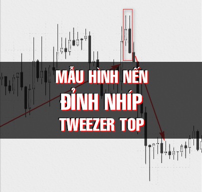 CHỨNG KHOÁN ABC: Mẫu hình nến đỉnh nhíp (Tweezer top)