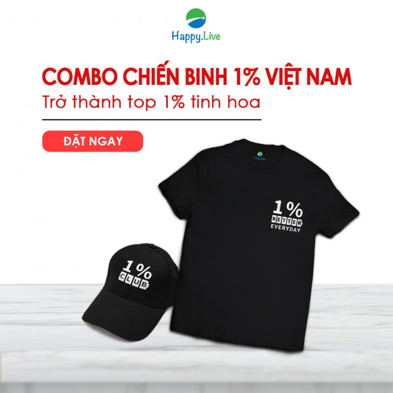 Combo Chiến Binh 1%: Áo 1% Club & Mũ 1% Club