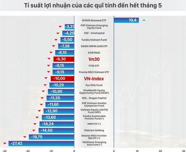 Nhiều quỹ đầu tư chưa thoát lỗ khi nhà đầu tư cá nhân ồ ạt khoe lãi