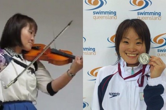 Ngả mũ thán phục trước nữ VĐV khuyết tật Nhật chơi đàn violon bằng cánh tay giả