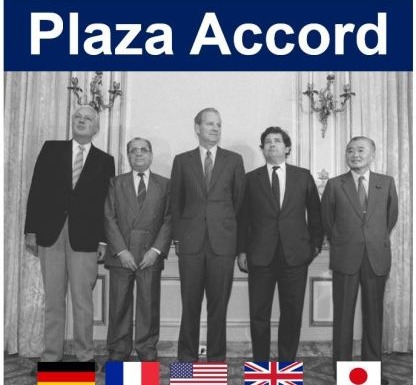 Thỏa ước Plaza: Sự mất giá của đồng Đô la Mỹ (USD)