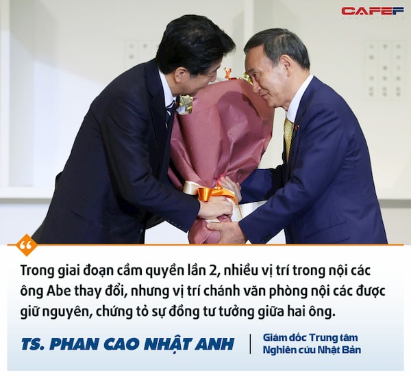 Những khác biệt trong sự tiếp nối giữa "ông Lệnh hòa" Suga Yoshihide và người tiền nhiệm Abe Shinzo