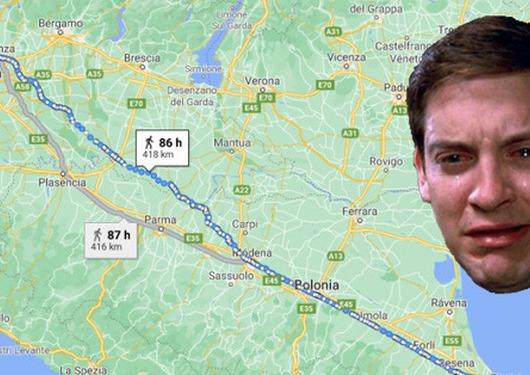 Người đàn ông đi bộ một mạch 418km để giải tỏa stress sau khi cãi nhau với vợ