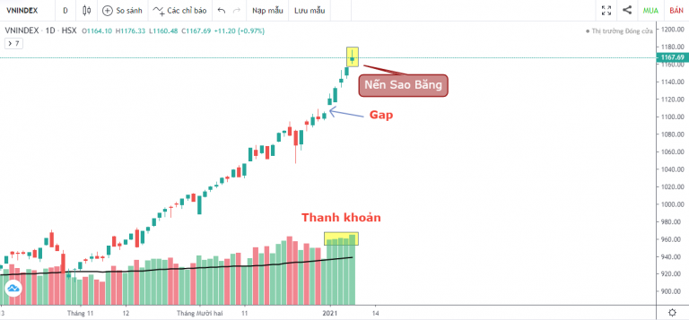 VN-INDEX DƯỚI GÓC NHÌN KỸ THUẬT: THỊ TRƯỜNG GẦM RÚ (4/1/2021 - 8/1/2021)