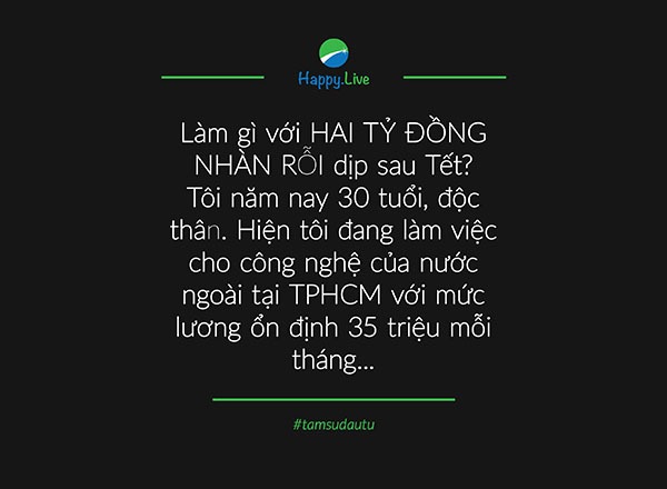 [TÂM SỰ ĐẦU TƯ - #7] - Làm gì với hai tỷ đồng nhàn rỗi dịp sau Tết?