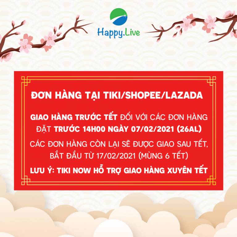 THÔNG BÁO LỊCH GIAO HÀNG VÀ NGHỈ TẾT TÂN SỬU 2021