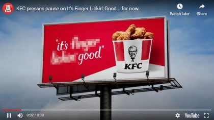 KFC nói lời tạm biệt với slogan “Vị ngon trên từng ngón tay” trong bối cảnh dịch COVID-19