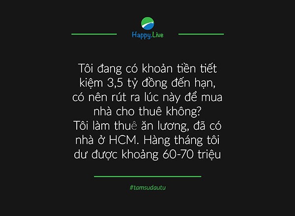 [TÂM SỰ ĐẦU TƯ #33] Mỗi tháng dư 60 - 70 triệu thì có nên mua đất ở trung tâm thành phô·