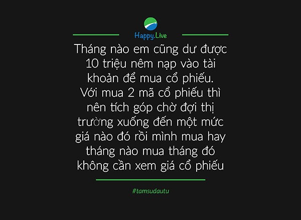 [TÂM SỰ ĐẦU TƯ #63] Hàng tháng có 10 triệu nên mua cổ phiếu mỗi tháng hay đợi số tiền lớn rồi mua một lần?