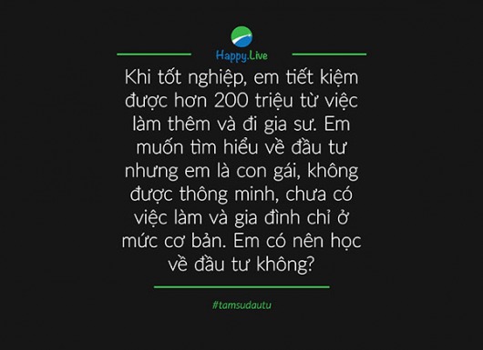 [TÂM SỰ ĐẦU TƯ #64] Là con gái thì có thể đầu tư được không?