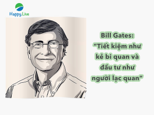 Quan điểm về tiền bạc của tỷ phú Bill Gates: Tiết kiệm như kẻ bi quan và đầu tư như người lạc quan